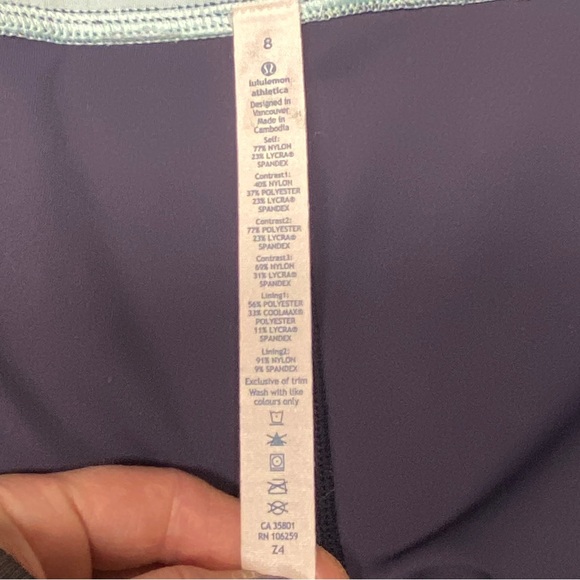 Blue Lululemon Run A Marathon Crop II, 8 - Picture 12 of 15